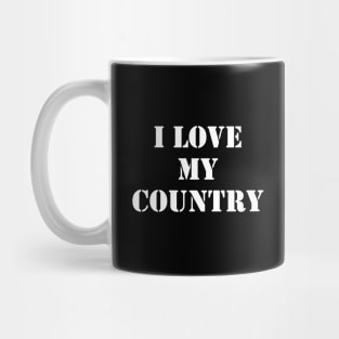 I love my country Mug